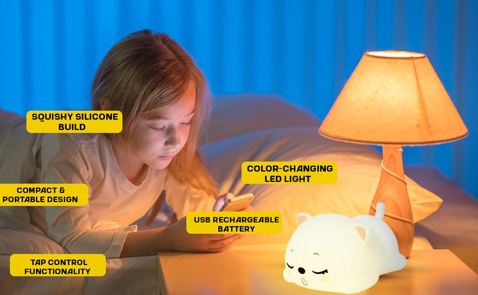 bunny light night lamp bunny light cat night lamp cat silicone night light rabbit with light cute ca