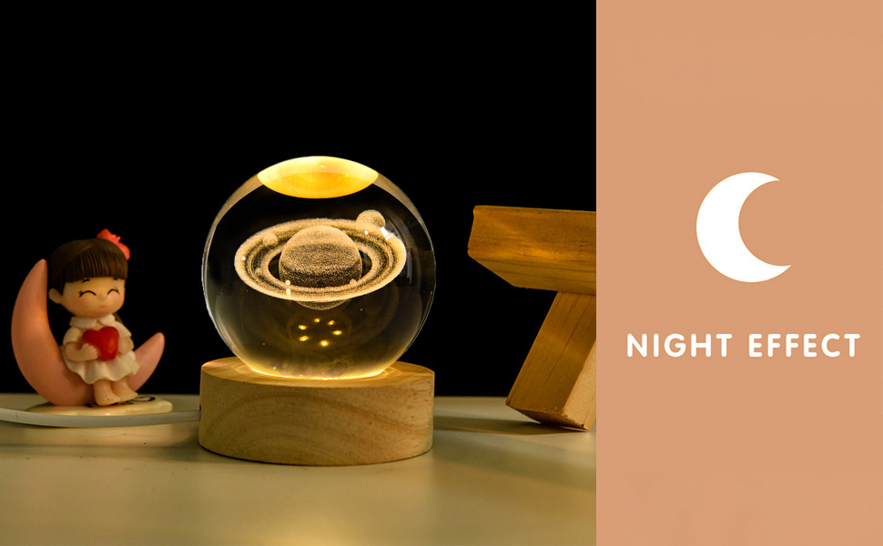 saturn lamp crystal ball
