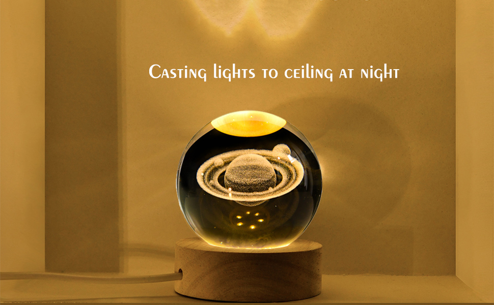 saturn lamp crystal ball